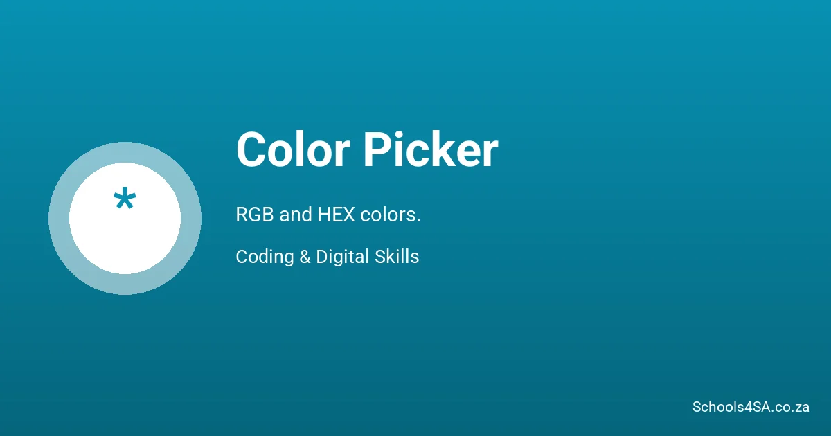 Color Picker - Coding & Digital Skills | Schools4SA