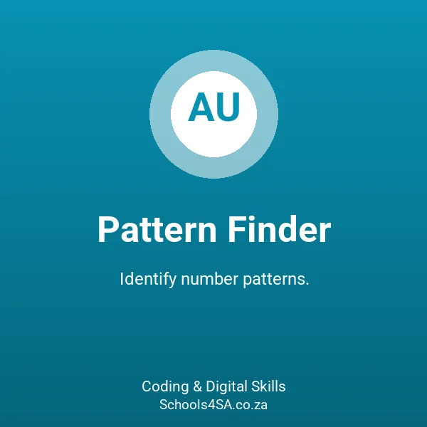Pattern Finder - Coding & Digital Skills | Schools4SA