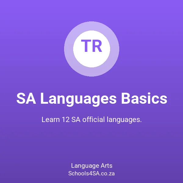 Sa Basic Letters SA Languages Basics - Language Arts | Schools4SA